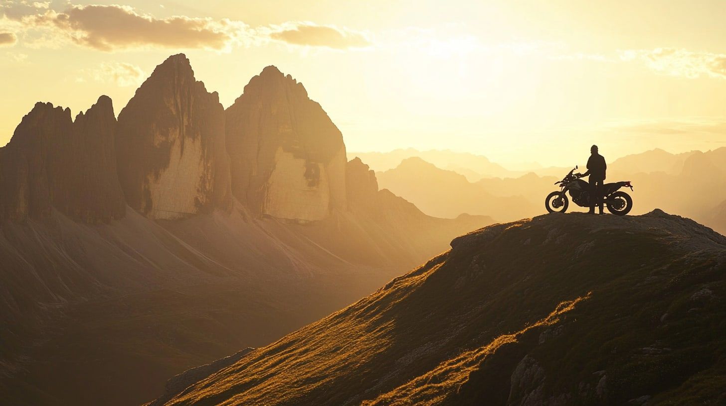 A panoramic alpine viewing platform overlooking a valley of forest and distant peaks (illustrative)